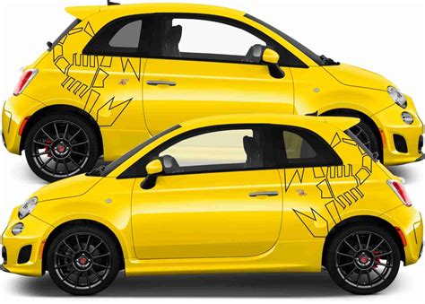 fiat 500 side decals.